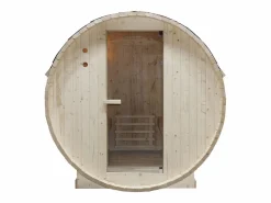 Sauna de exterior 4 plazas, Ancho 185 x Prof. 180 x Alt. 190 cm, ISOKYRO^VOGUE SAUNA Outlet
