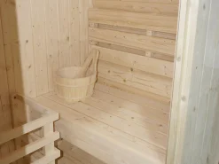 VOGUE SAUNA Sauna de exterior 2 plazas, Ancho 185 x Prof. 120 x Alt. 190 cm, ISOKYRO Color natural claro Best