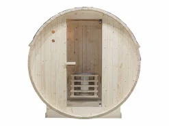 VOGUE SAUNA Sauna De Exterior|Sauna de exterior de 6 plazas, Ancho 185 x Prof. 220 x Alt. 190 cm, ISOKYRO