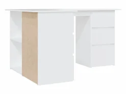 Savukoski Escritorio de esquina madera contrachapada 145x100x76 cm^Garden Furniture New