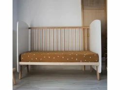 Sábana bajera de jersey de algodón con diseño infantil 60 x 120 cm Bronce Online