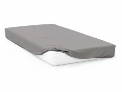 Soleil d'ocre Sábana bajera 90x190 cm en algodón 57 Fils Gris Outlet
