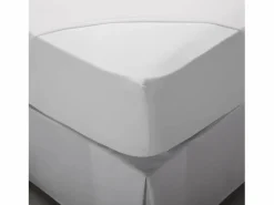 PIKOLIN Sábana bajera 105x200cm| HOME| 100% Algodón| Ajustable Blanco Discount