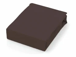 Soleil d'ocre Sábana de algodón 57 hilos 180x290 cm LISO castaño Marru00f3n Sale