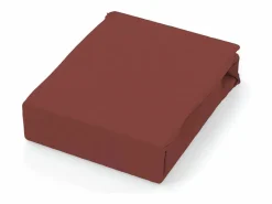 Soleil d'ocre Sábana de algodón 57 hilos 240x290 cm LISO Ladrillo Rojo Outlet