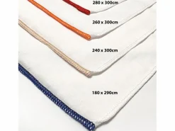 Soleil d'ocre Sábana encimera de polialgodón 180x290 cm PERCALE lino, por Beige