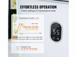 Toallero Eléctrico|Secador de Toallas SucceBuy, Balde Calentador de Toallas 25L, Pantalla LED, Calentamiento por el Fondo, Minutería,