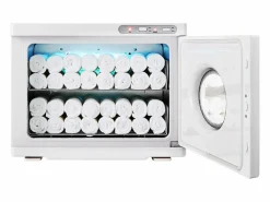 Secador de Toallas Térmico SucceBuy de 23 L con 2 Soportes de Acero Inoxidable, Contener de 50 a 60 Toallas Blanco New