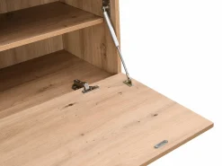 Vente-unique Escritorio Secreter|Secreter con 2 puertas y 3 cajones en MDF y metal, color natural - ERWIN