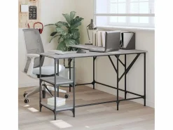 Selma Escritorio madera de ingeniería Sonoma 139x139x75 cm^Garden Furniture Outlet