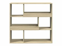 Clicnbuy Separador de ambientes madera roble Sonoma 100x33x94,5 cm Marru00f3n New