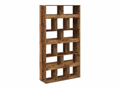 Clicnbuy Librería|Separador de ambientes madera envejecida 100x33x187,5 cm