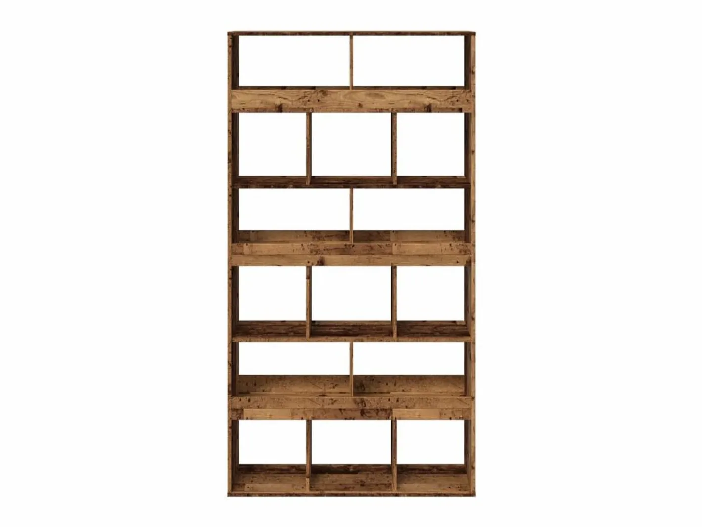 Clicnbuy Librería|Separador de ambientes madera envejecida 100x33x187,5 cm
