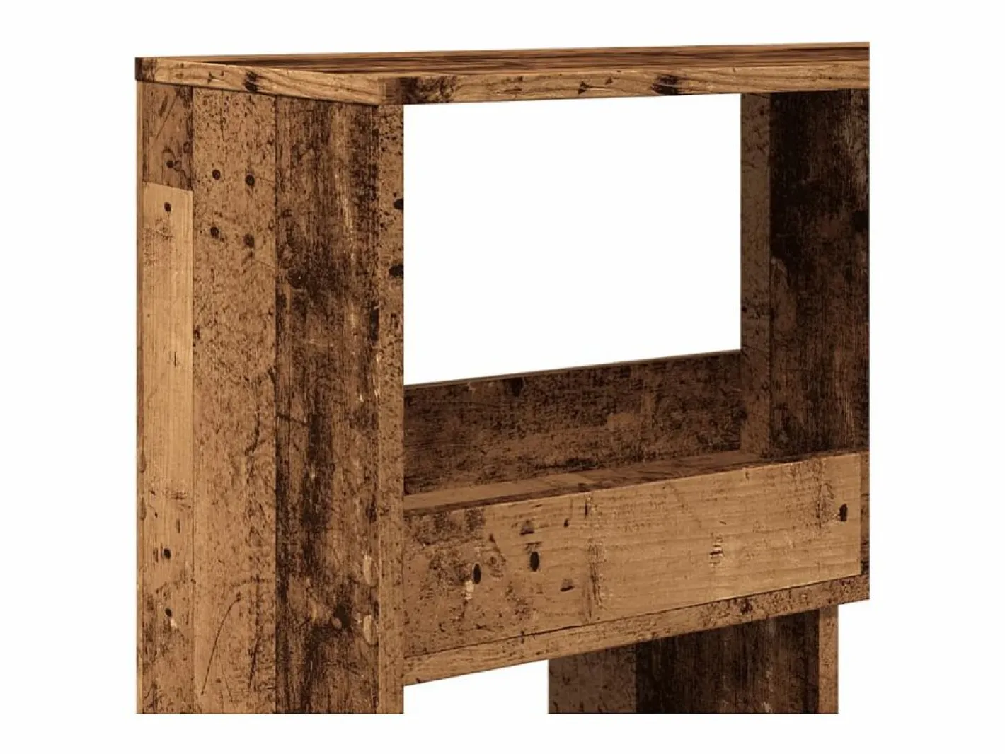Clicnbuy Librería|Separador de ambientes madera envejecida 100x33x187,5 cm