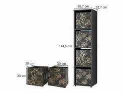 Separador de ambientes 142.5x33x36.2 ludus^Vicco Best