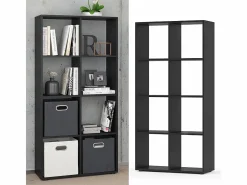 Vicco Separador de ambientes 143x29x72 scutum Negro Outlet