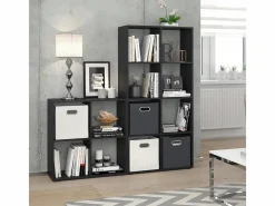 Vicco Separador de ambientes 143x29x72 scutum Negro Outlet