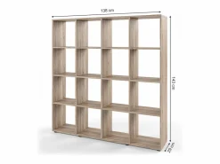 Vicco Estantería|Separador de ambientes sonoma 138.5x29x142.5 karree