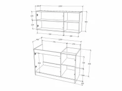 Set Cocina Ara haaus, , L 120 cm Blanco Discount