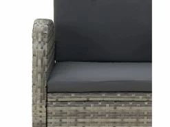Clicnbuy Comedores De Jardín|Set comedor de jardín 5 piezas con cojines ratán sintético