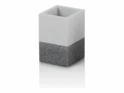 Accesorios De Wc|Set de 4 accesorios de baño RABAT blanco/gris