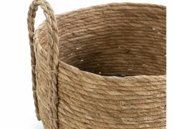 VS Venta-stock Cesta|Set de 3 cestas Iria de fibra natural con asas, /natural