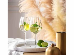 VILLEROY & BOCH Set de 4 copas de vino blanco de cristal 120 ml, Rose Garden Transparente Best