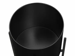 OZAIA Macetero|Set de 2 cubremacetas con pie de metal - D. 25 x H. 39 y D. 23 x H. 35.5 - Dorado y - EDMEE