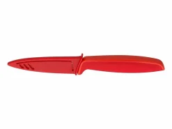 WMF Set de 2 cuchillos Touch rojo, acero inoxidable 18/10, cuchillo de chef 13 cm y universal 9 cm, mangos ergonómicos Best