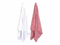 Soleil d'ocre Mantelería|Mantelería|Set de 2 paños de cocina de algodón 50x70 cm VICHY, por