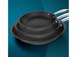Material Y Utensilios De Cocina|Set de 3 sartenes Cecotec Polka Classy 20-24-28 Bucket Steel acero inoxidable Ø20/Ø24/Ø28 cm