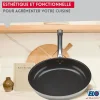 Elo Material Y Utensilios De Cocina|Set de 3 Sartenes de Acero Inoxidable 18/10 DUR® sin PFAS Ø24-28-32 cm con Tapas de Vidrio – Todos los Fuegos, Inducción, Fondo Capsulado Eco