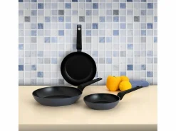Set de 3 sartenes Horizonte Bidasoa aluminio forjado Ø18/Ø22/Ø26 cm^ New