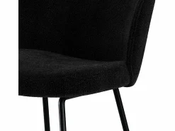 Rendez-Vous Déco Muebles De Bar|Taburete Alto|Set de 2 sillas para isla de cocina en tejido bouclé 66 cm - Groom