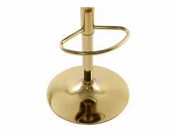 Set de 2 taburetes de bar de terciopelo y metal dorado - Altura ajustable - - LOMYA^Vente-unique Best