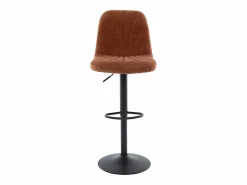 Set de 2 taburetes de bar de tela y metal - Altura ajustable - - LASANDRIA^Vente-unique