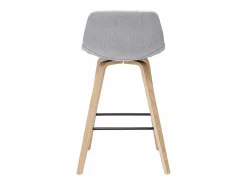 Miliboo Muebles De Bar|Taburete Alto|Set de 2 taburetes de cocina nórdicos y madera 65 cm NONIE