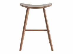 Miliboo Muebles De Bar|Taburete Alto|Set de 2 taburetes de cocina de nogal 65 cm DEMORY