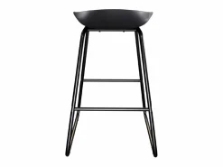 Rendez-Vous Déco Muebles De Bar|Taburete Alto|Set de 2 taburetes para isla de cocina de plástico 65,5 cm - Yoshi