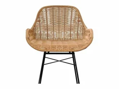 Set de 2 taburetes para isla de cocina en resina tejida natural 65 cm - Carmela^Rendez-Vous Déco New