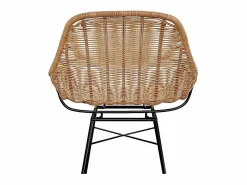 Set de 2 taburetes para isla de cocina en resina tejida natural 65 cm - Carmela^Rendez-Vous Déco New