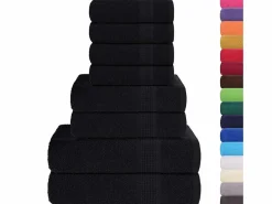 vidaxl Textil De Baño|Textil De Baño|Set de 8 toallas Ariel 360 gramos algodón