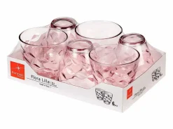 Bormioli Rocco Vaso|Set de 6 vasos Flora 26cl lila