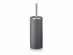 Set de accesorios de baño en resina blanco y bambú Gaeta - Gris New