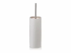 Set de accesorios de baño en resina gris y bambú Gaeta - Blanco Discount