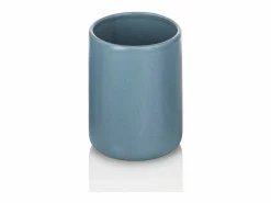 Set de accesorios de baño 4 piezas en cerámica mate azul Skylar^