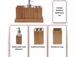 MCW Set de baño -B85 (4 piezas) Beige Discount