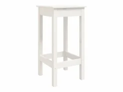 vidaxl Set de bar 3 piezas madera maciza de pino Blanco Clearance