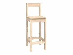 vidaxl Mesa Alta|Set de bar 9 piezas madera maciza de pino
