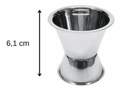 Set de cóctel inox 750 ml con dosificador doble cara 2/4 cl y 3 cucharas-pajitas de 18 cm^Fackelmann Outlet